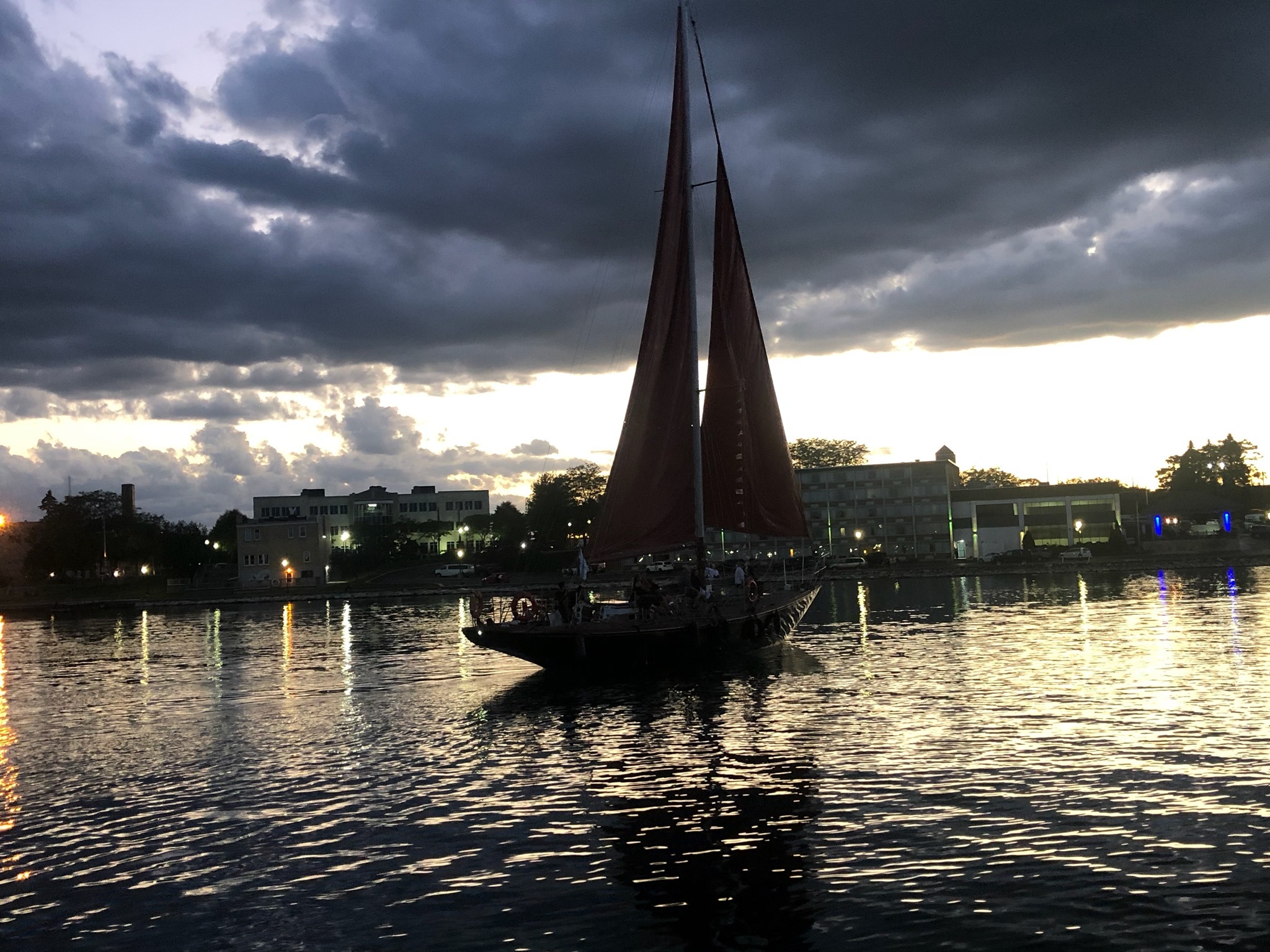 red witch sailboat